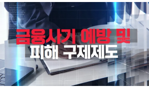 금융사기 예방 및 피해 구제제도